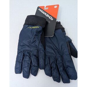 HAWKE & CO. lightweight Nylon Patterned Gloves In navy S/M